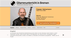 Desktop Screenshot of gitarrenunterricht-in-bremen.de