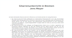 Desktop Screenshot of gitarrenunterricht-in-bremen.org